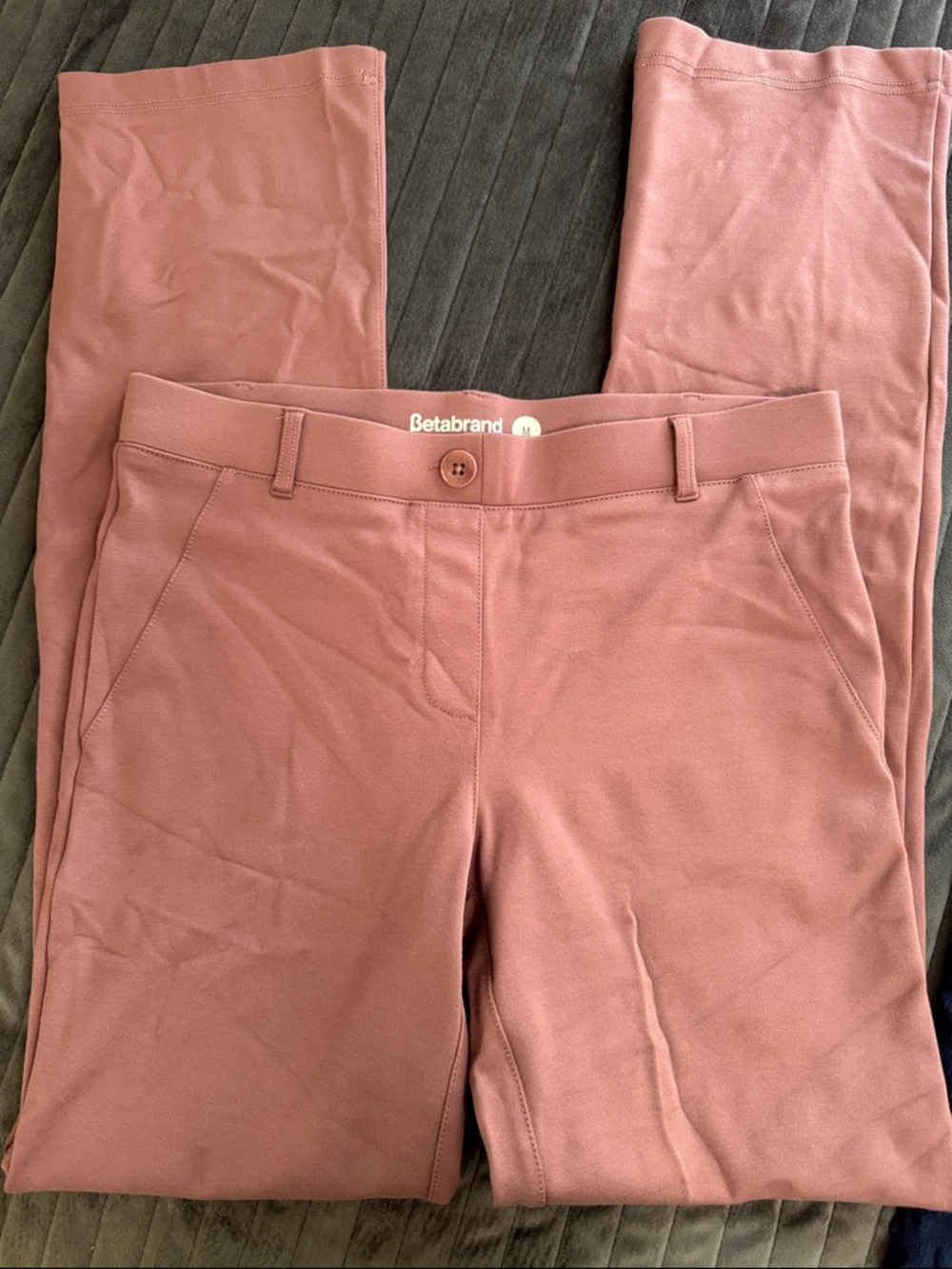 Betabrand Stretch Pants in Dusty Rose - Picture 4 of 4